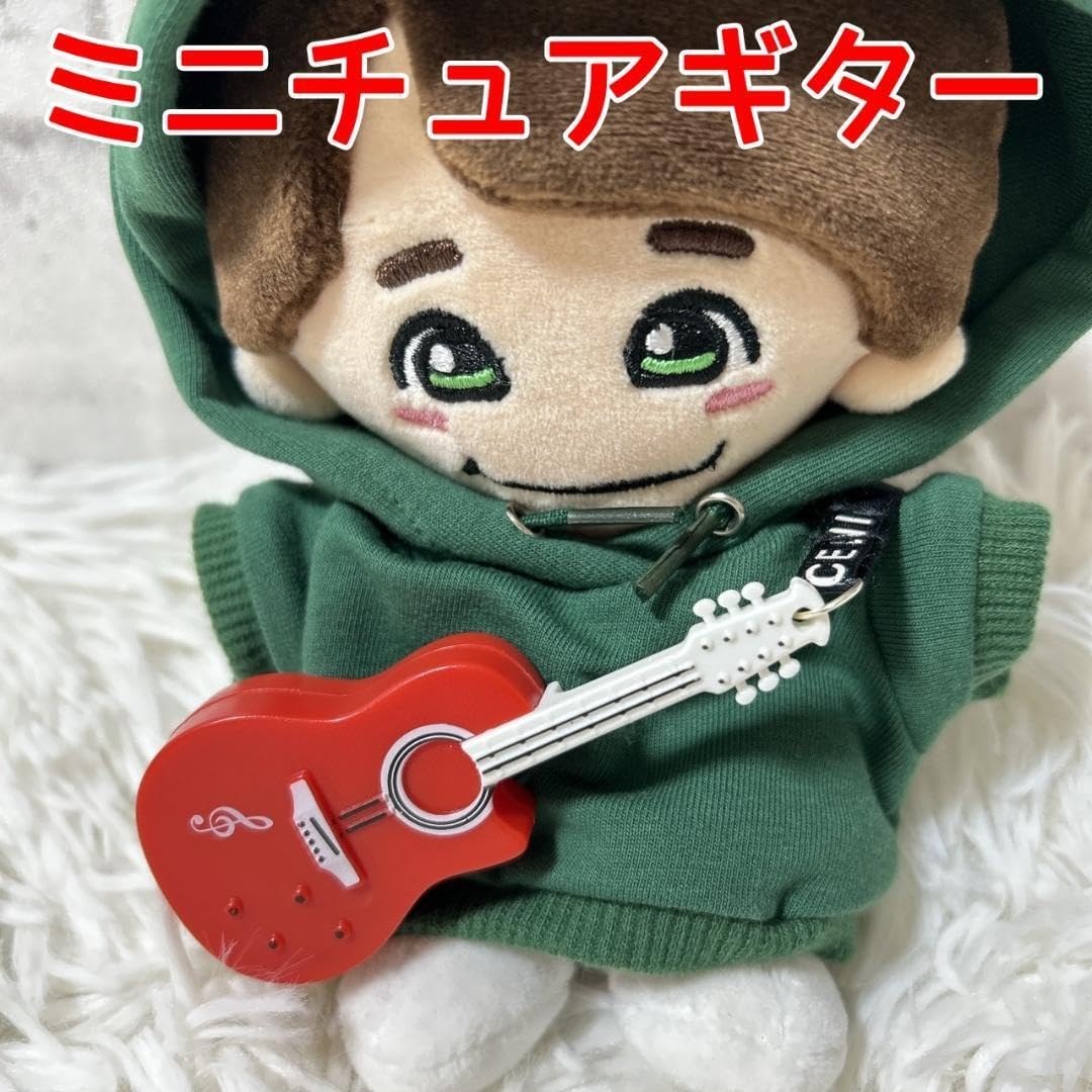Amazon.co.jp: 赤 ミニチュア ギター ぬいギター ぬいぐるみ エレキ